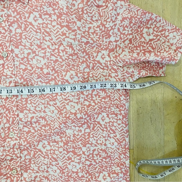 Faherty coral print short sleeve button up shirt - Picture 4 of 8